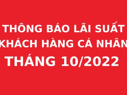 Thông báo lãi suất vay mua xe Toyota cho Khách hàng Cá Nhân – Tháng 10/2022
